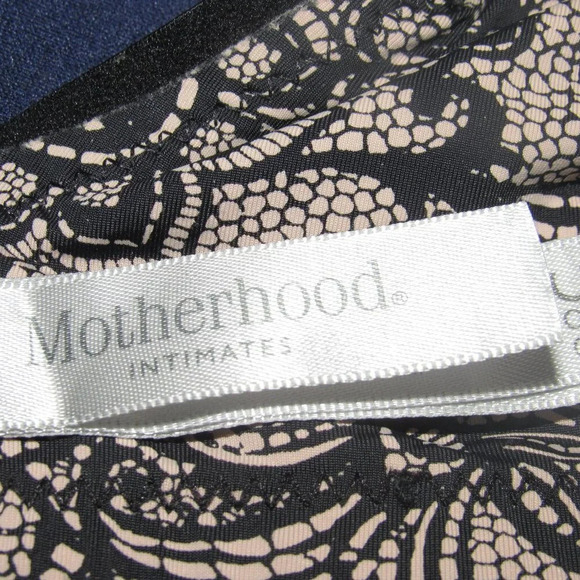 MOTHERHOOD Maternity Nursing Black Tan Floral Bra Size 38C - Picture 4 of 6